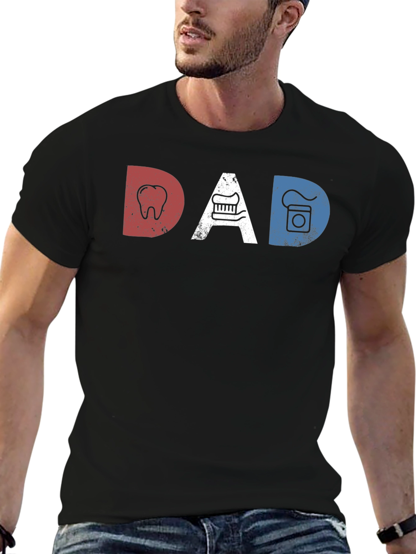 Dental Dad T-Shirt Funny Gift for Dentist Father