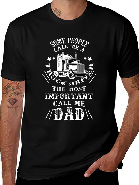 Truck Driver Dad T-Shirt - Gift for Fathers
