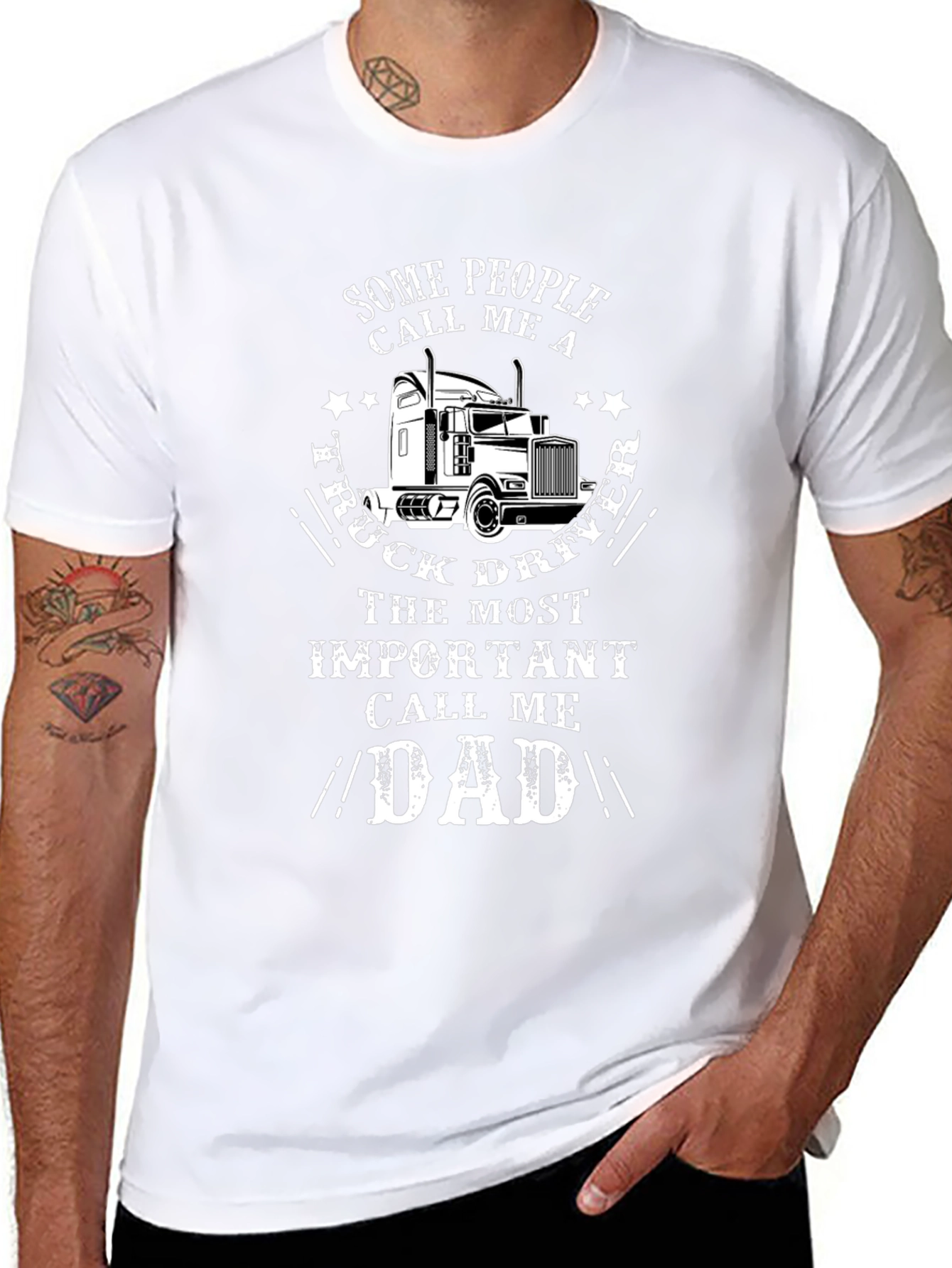 Truck Driver Dad T-Shirt - Gift for Fathers
