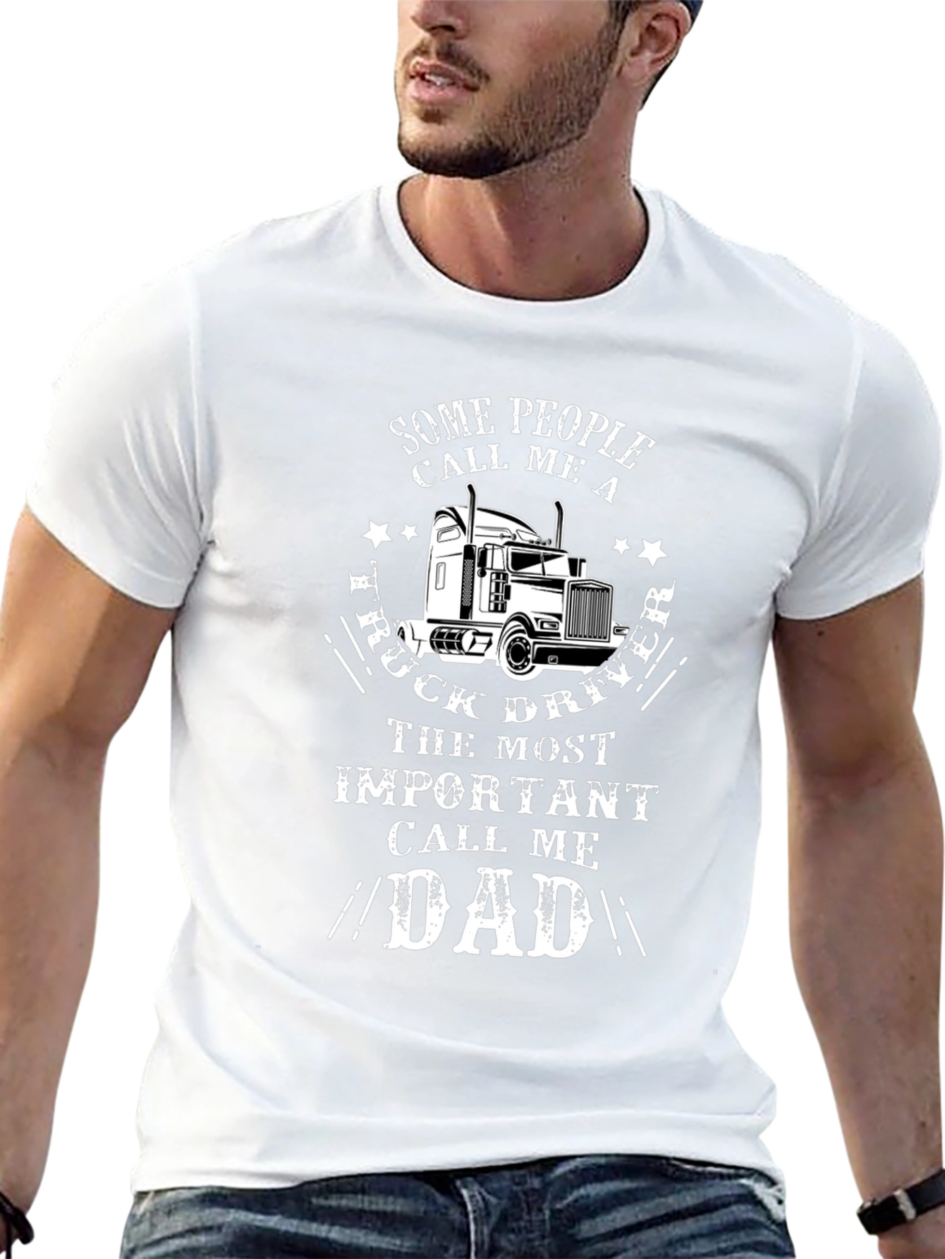 Truck Driver Dad T-Shirt - Gift for Fathers