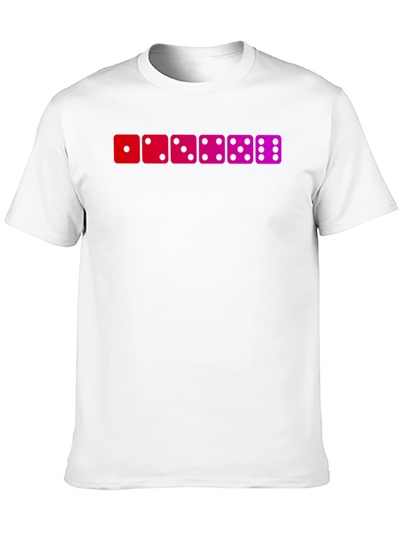 Dice Patterned Graphic T-Shirt