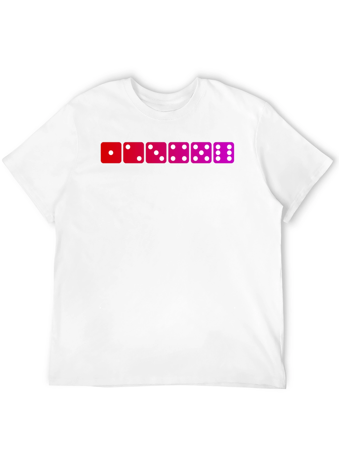 Dice Patterned Graphic T-Shirt