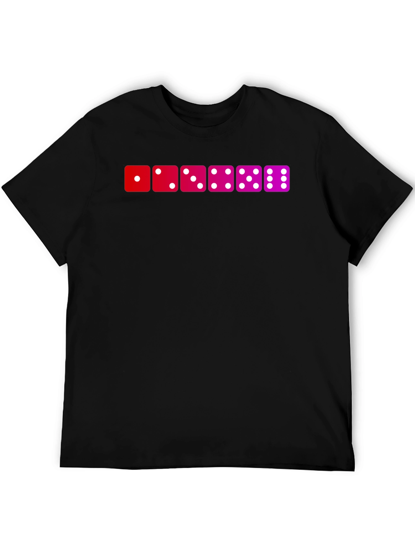 Dice Patterned Graphic T-Shirt