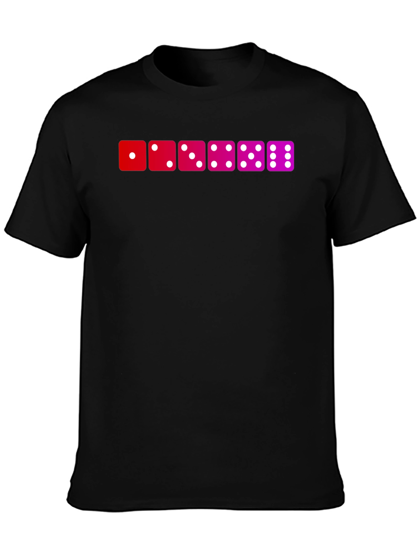 Dice Patterned Graphic T-Shirt