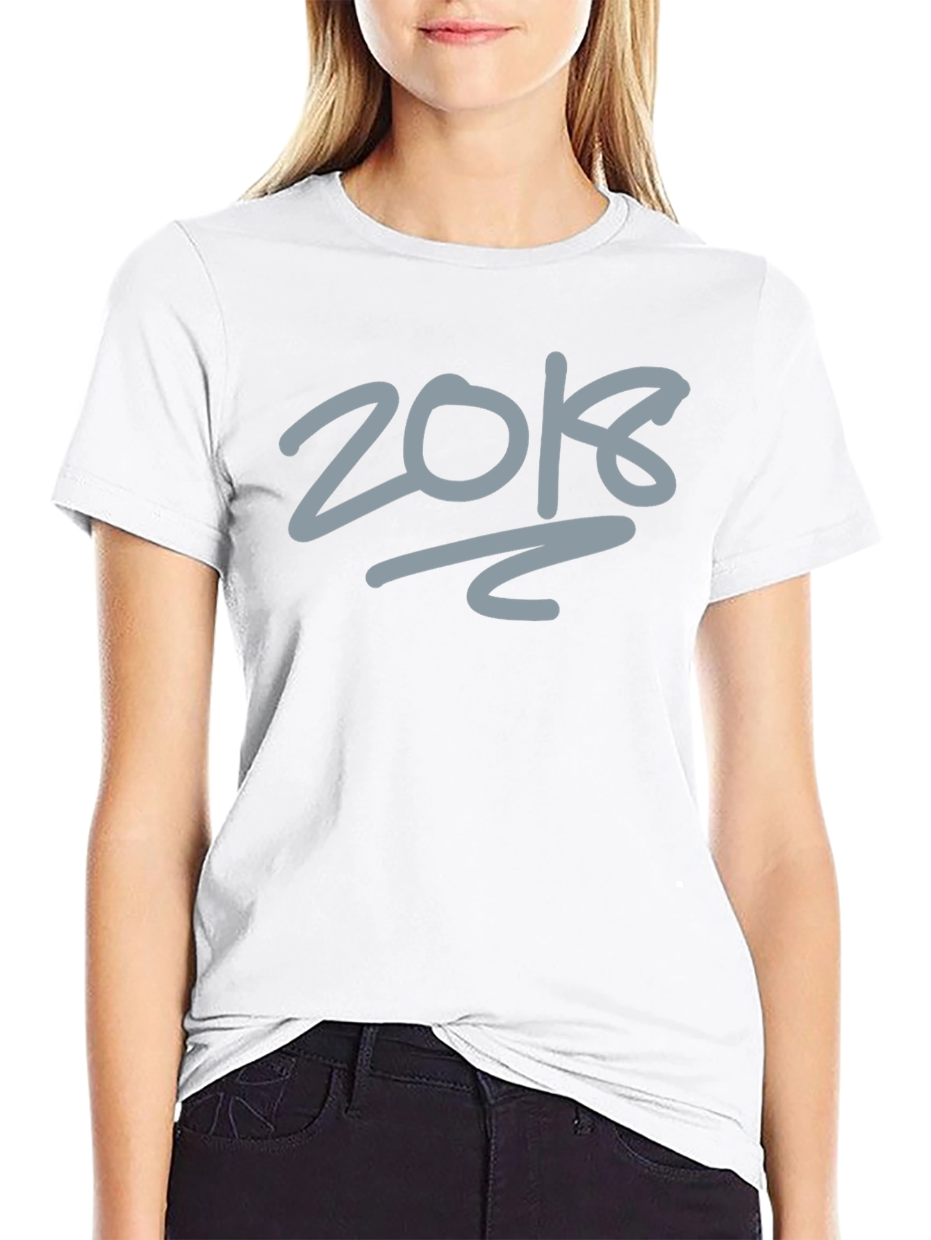 Trendy 2018 Graphic Tee - Black