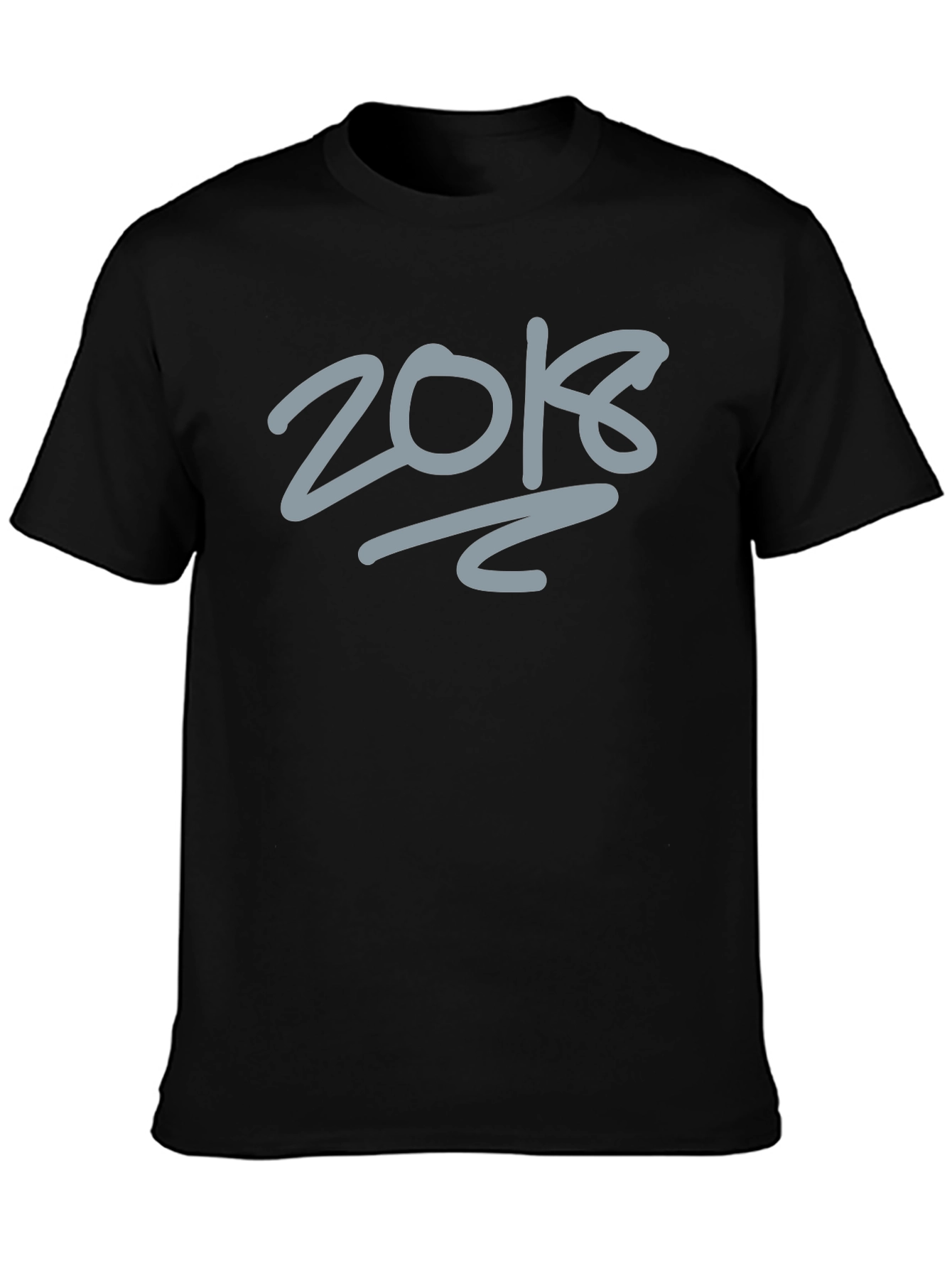 Trendy 2018 Graphic Tee - Black