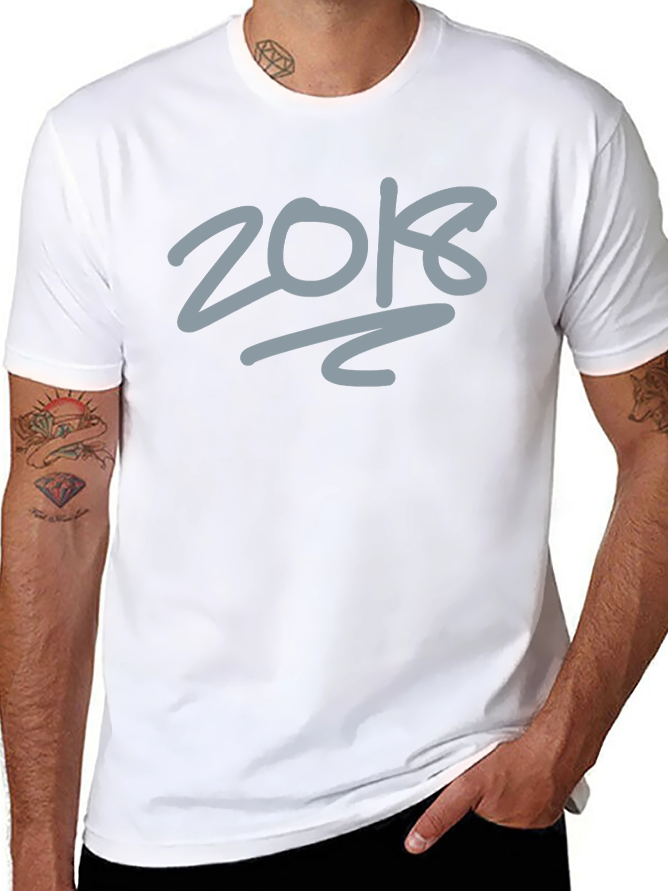 Trendy 2018 Graphic Tee - Black