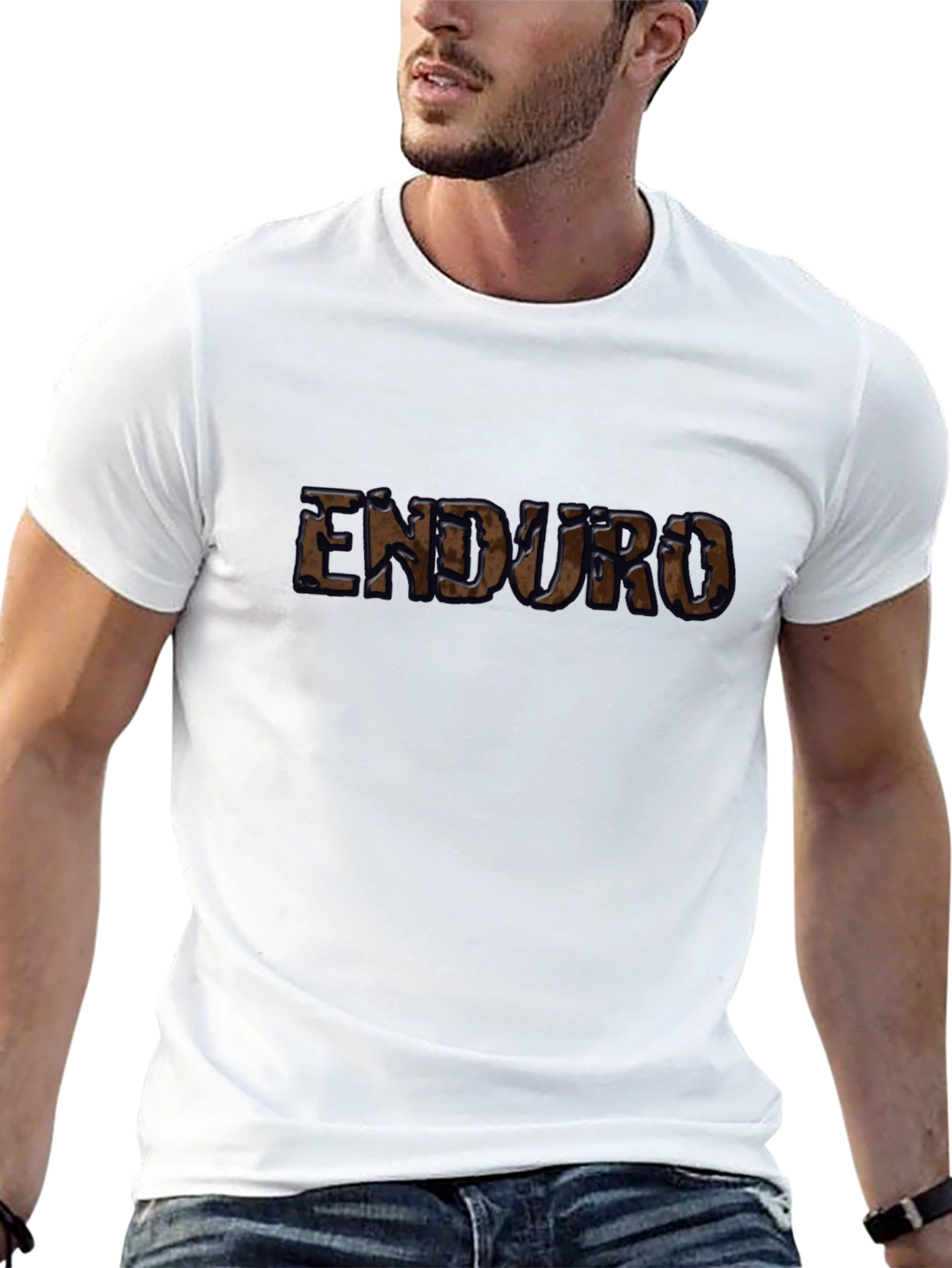 Enduro Graphic T-Shirt - Black Cotton Casual Tee