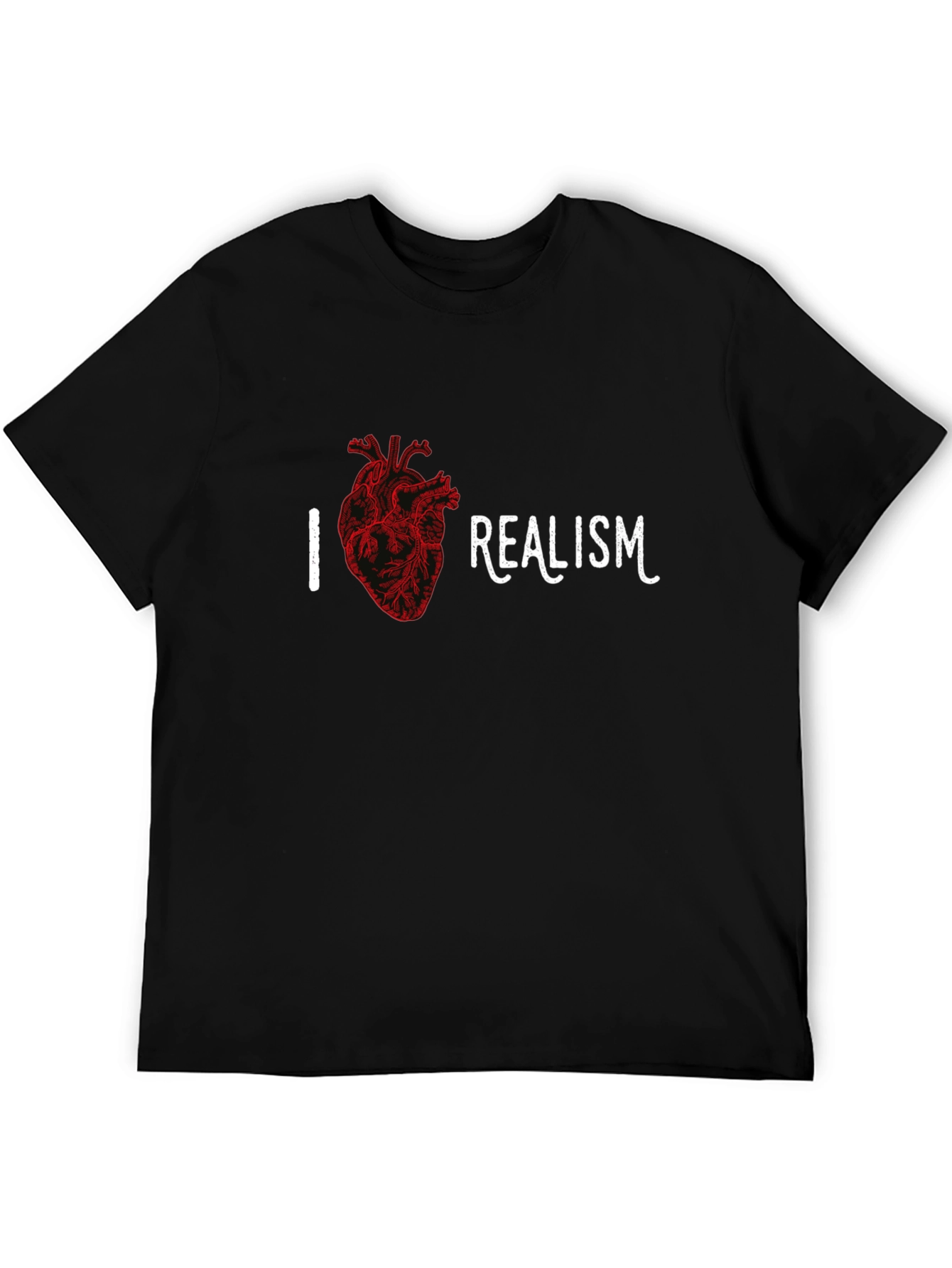I Heart Realism Graphic T-Shirt - Black