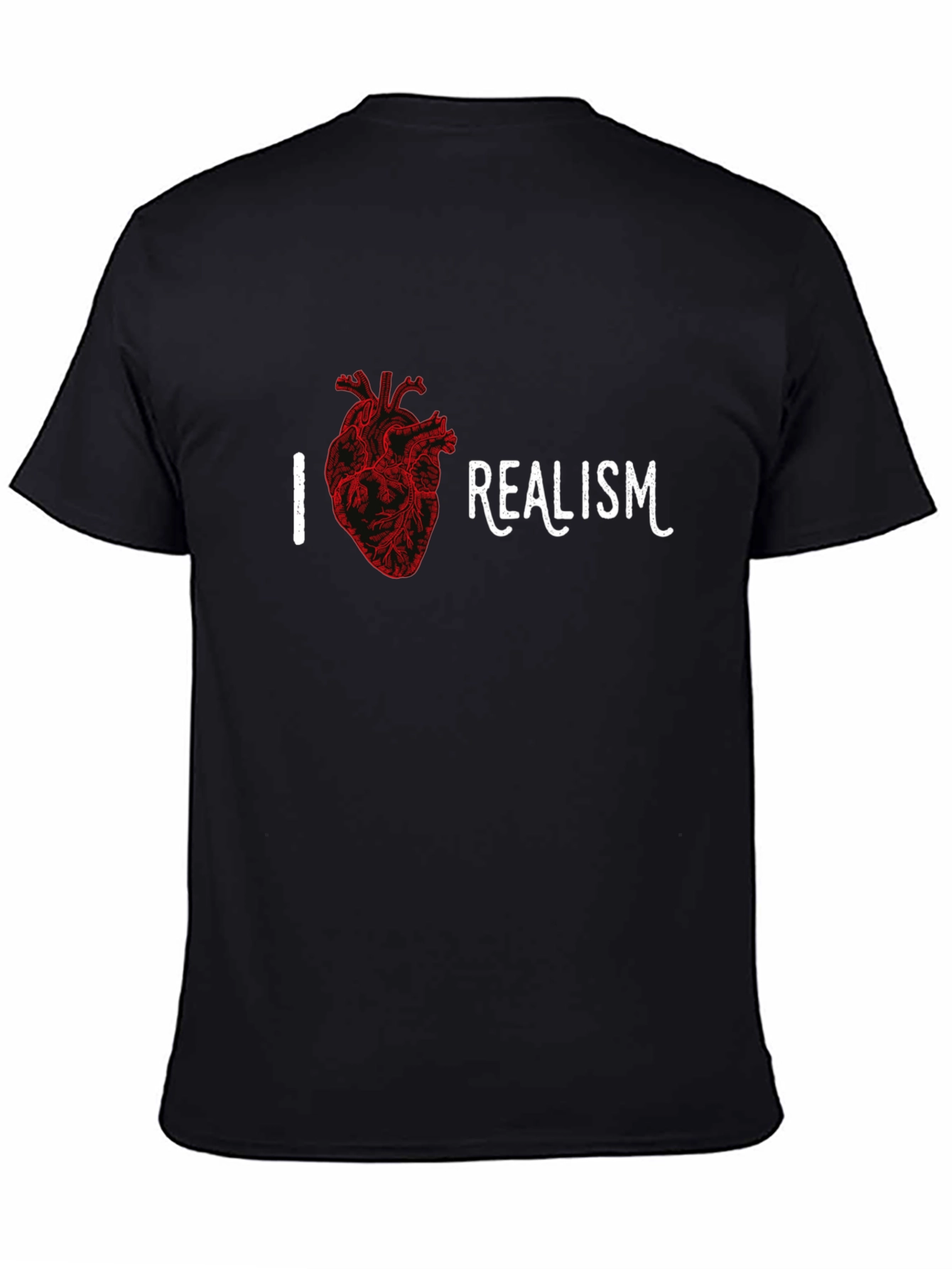 I Heart Realism Graphic T-Shirt - Black