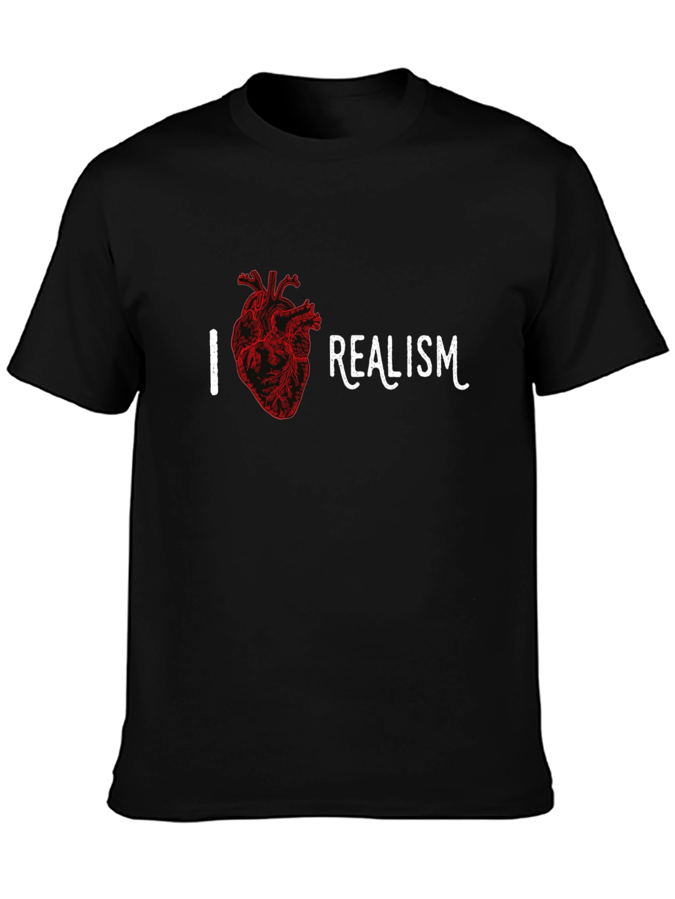 I Heart Realism Graphic T-Shirt - Black