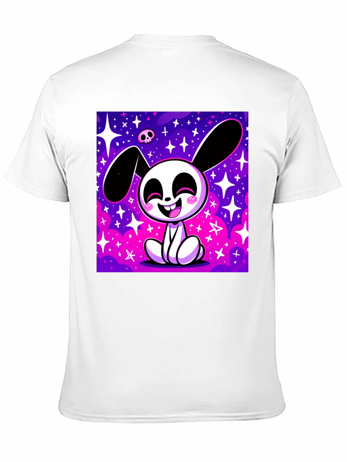 Cosmic Bunny Graphic Tee - Black