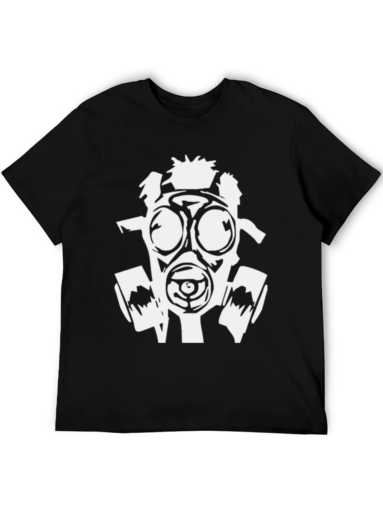 Gas Mask Graphic Black T-Shirt