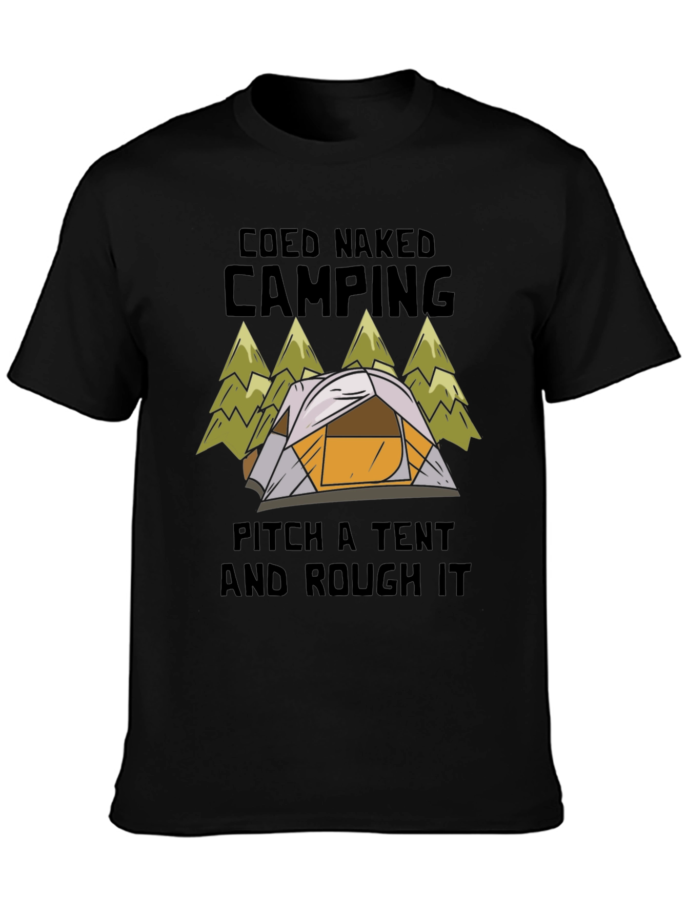 Coed Naked Camping Tent T-Shirt