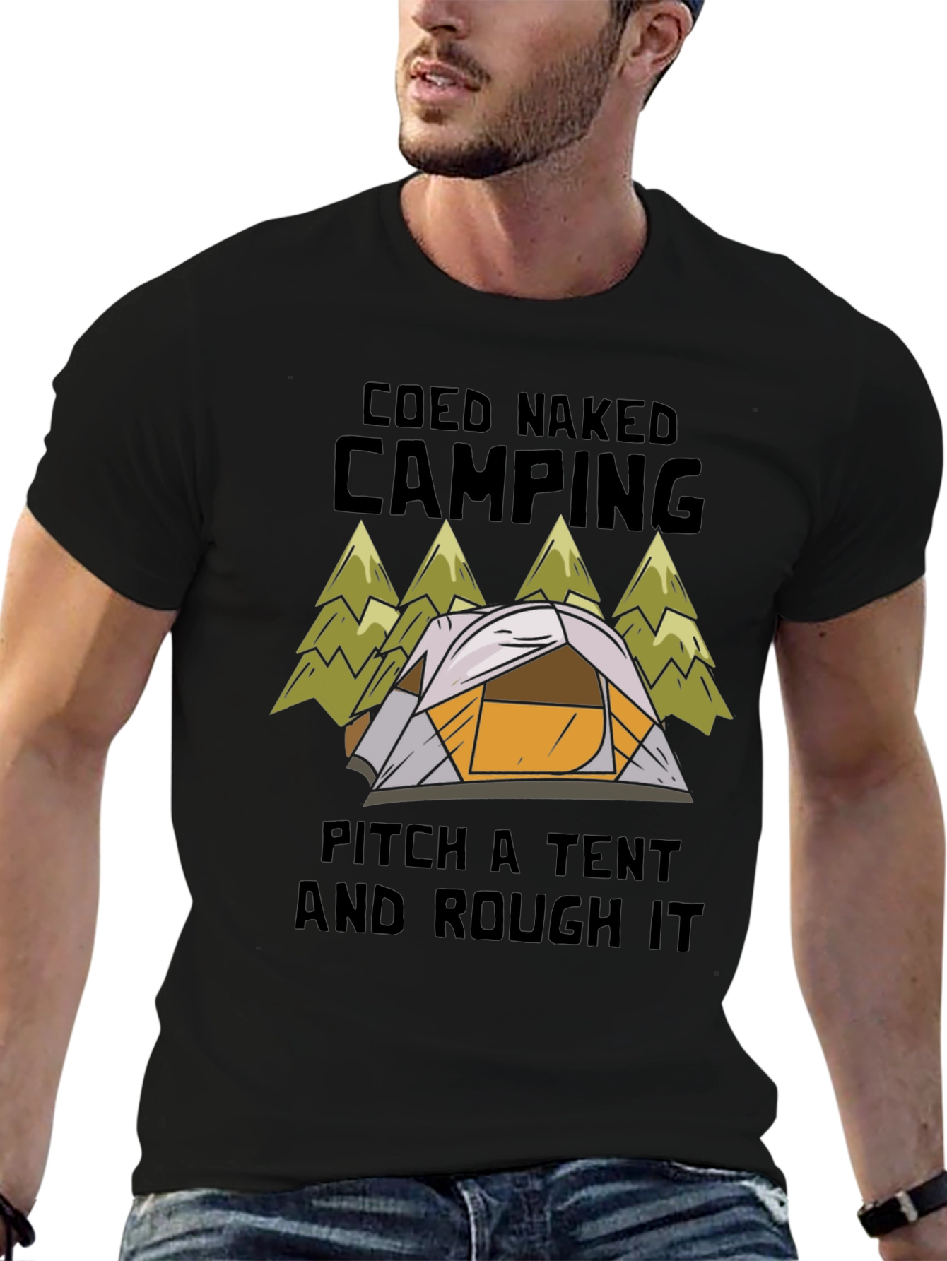 Coed Naked Camping Tent T-Shirt