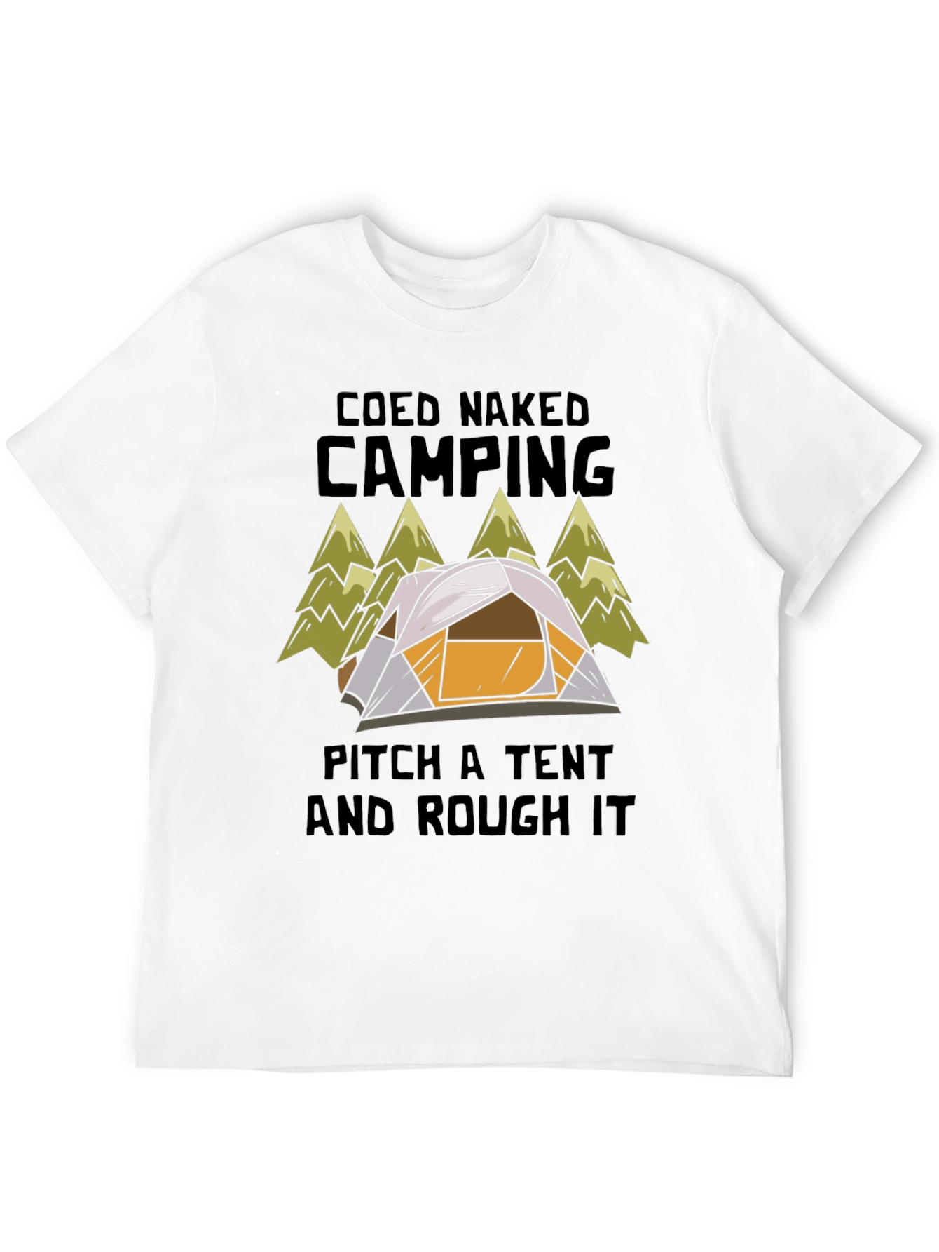Coed Naked Camping Tent T-Shirt