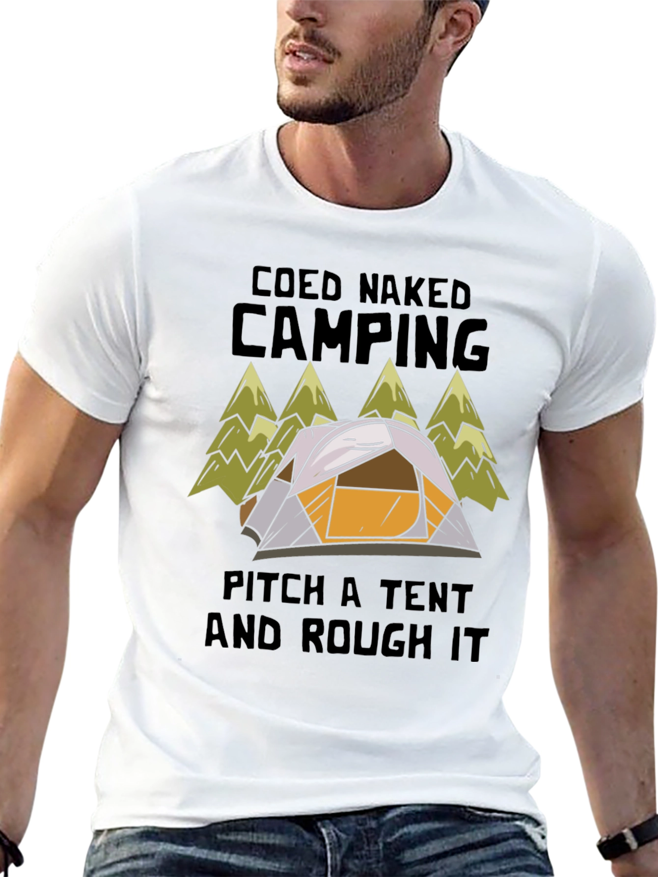 Coed Naked Camping Tent T-Shirt