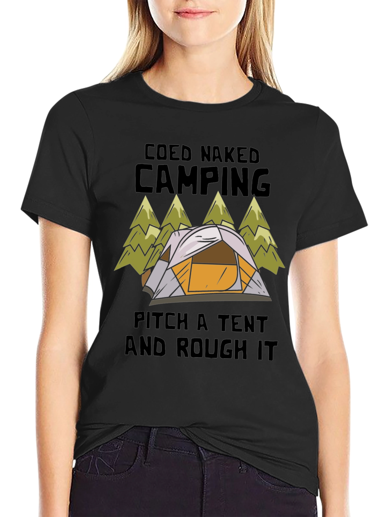 Coed Naked Camping Tent T-Shirt