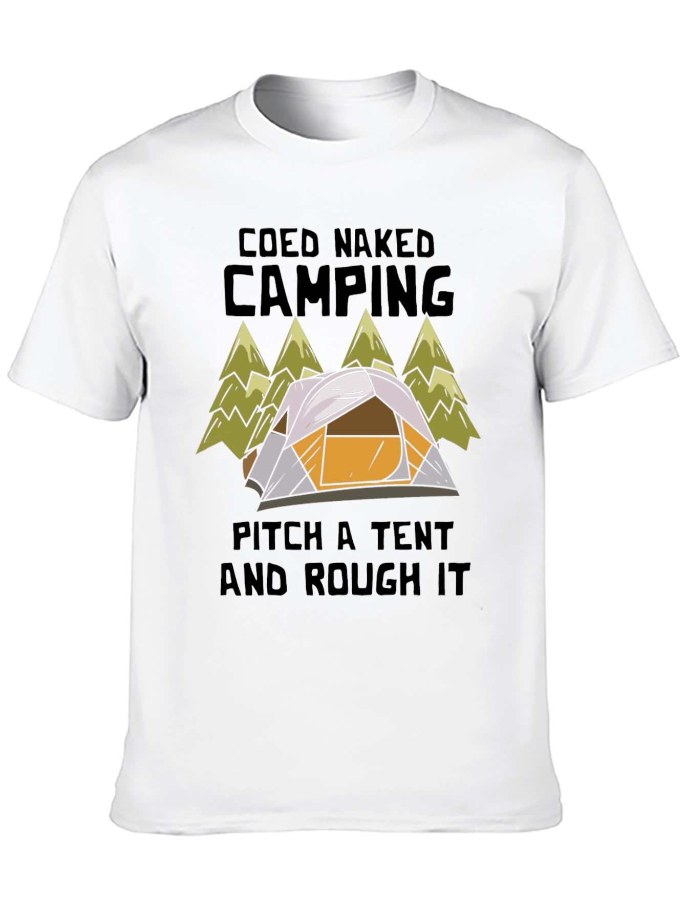 Coed Naked Camping Tent T-Shirt