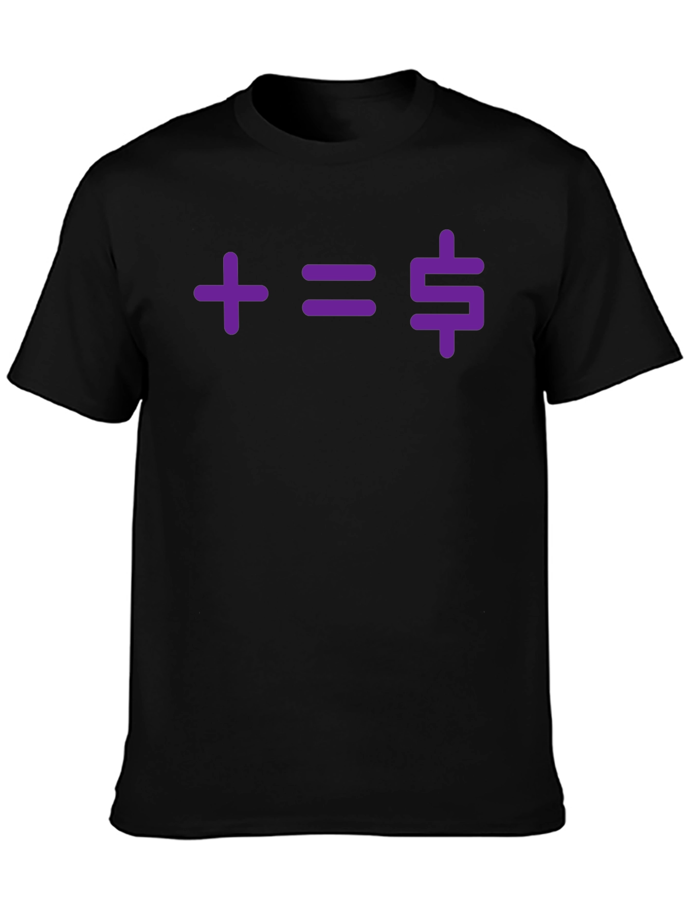 Plus Equals Money Graphic T-Shirt