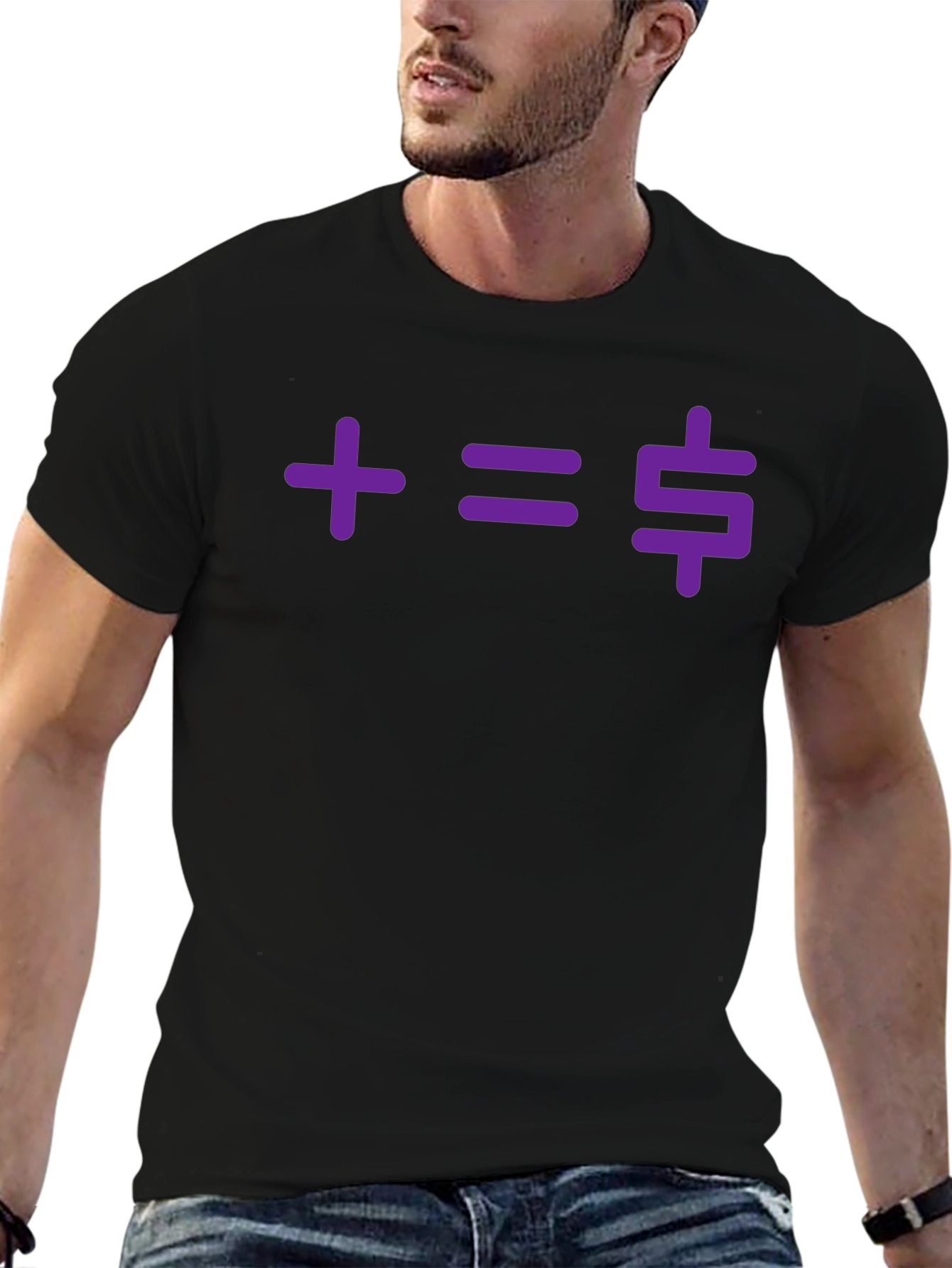 Plus Equals Money Graphic T-Shirt