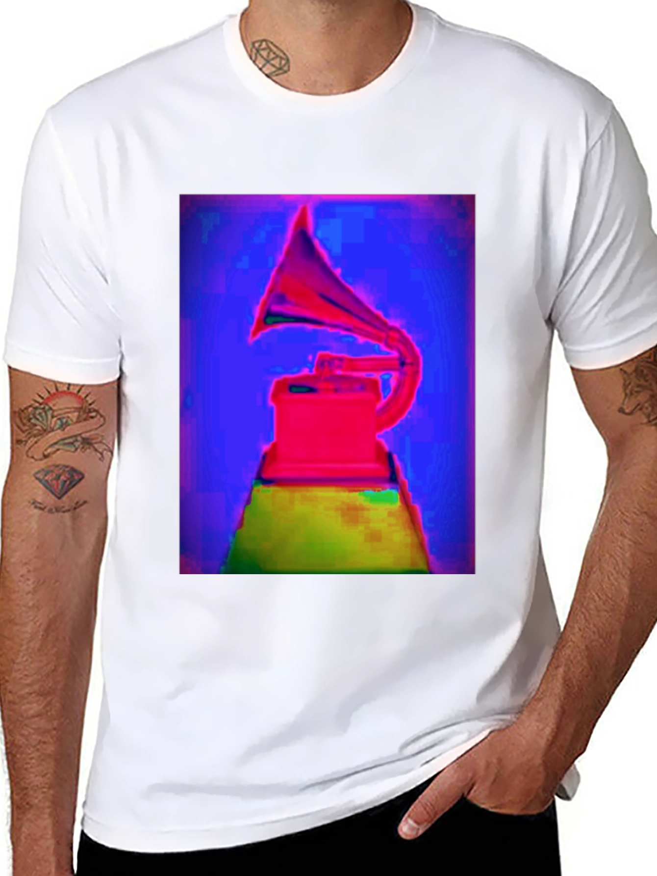 Vaporwave Phonograph T-Shirt - Retro Cool