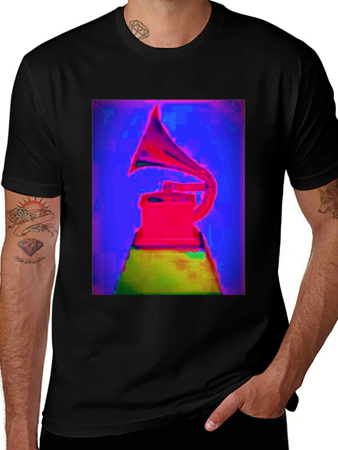 Vaporwave Phonograph T-Shirt - Retro Cool