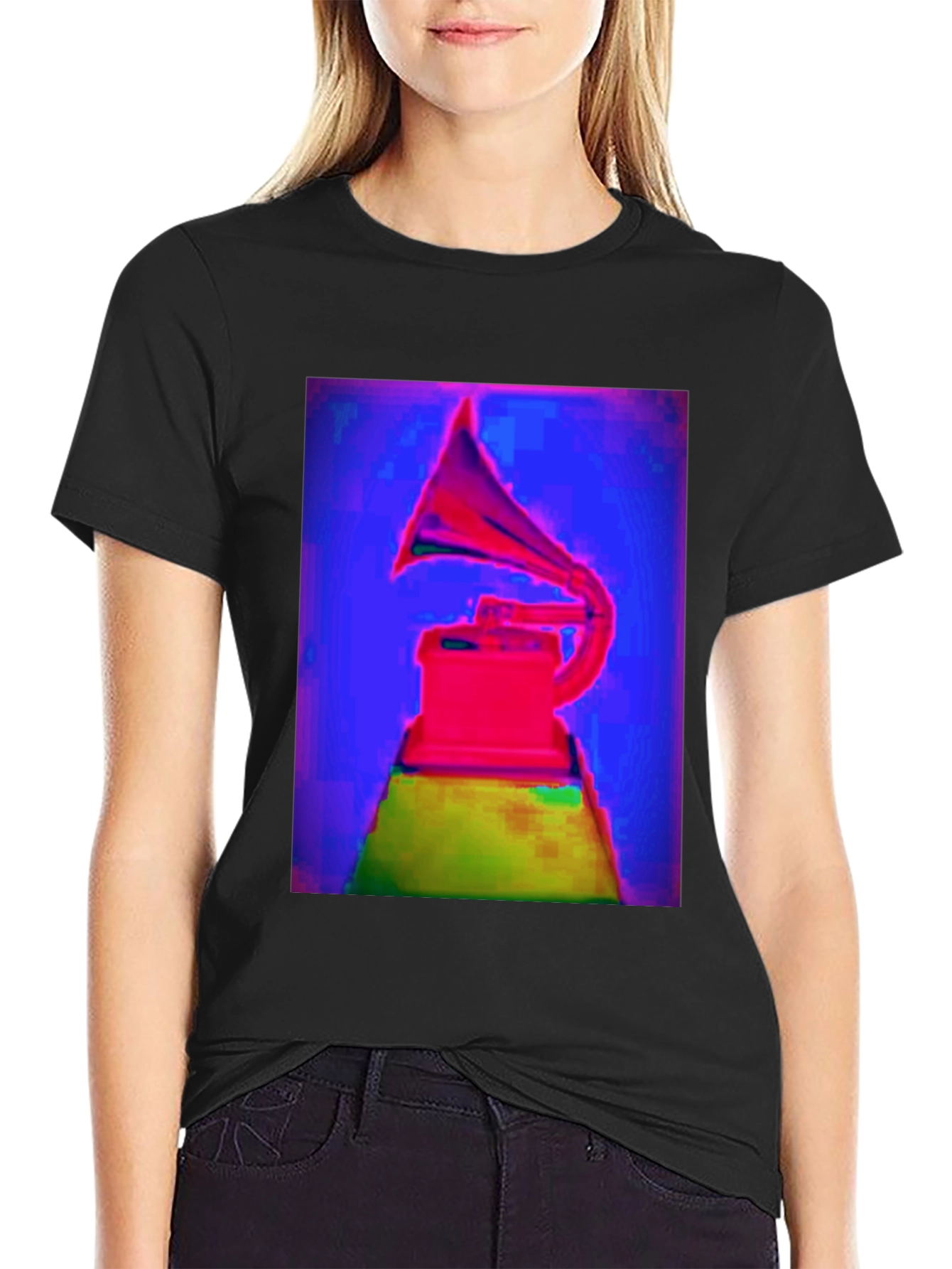 Vaporwave Phonograph T-Shirt - Retro Cool