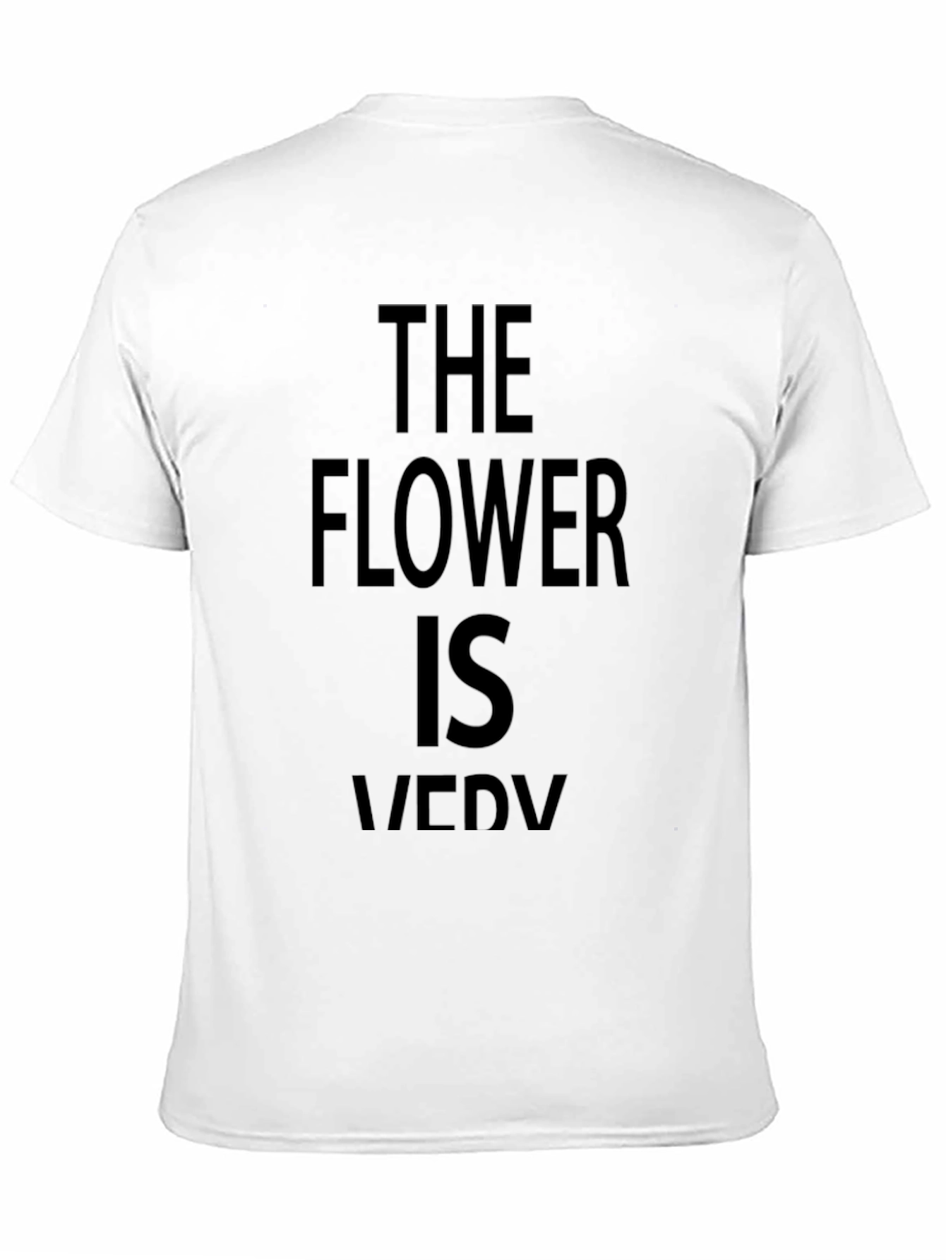 The Flower is Very Funny Black T-Shirt