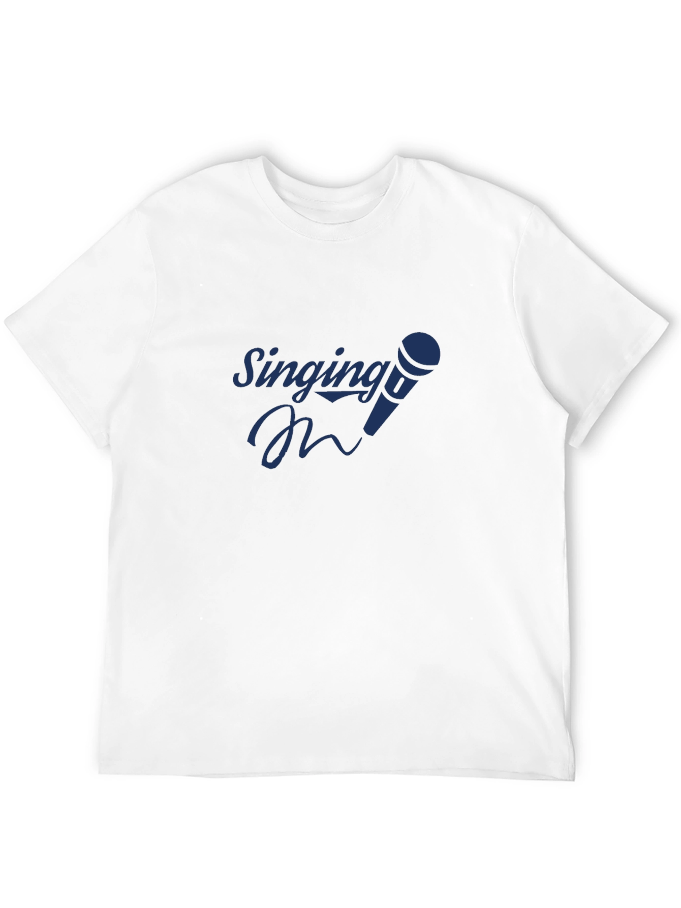 Singing Mic Graphic Tee - Black Cotton