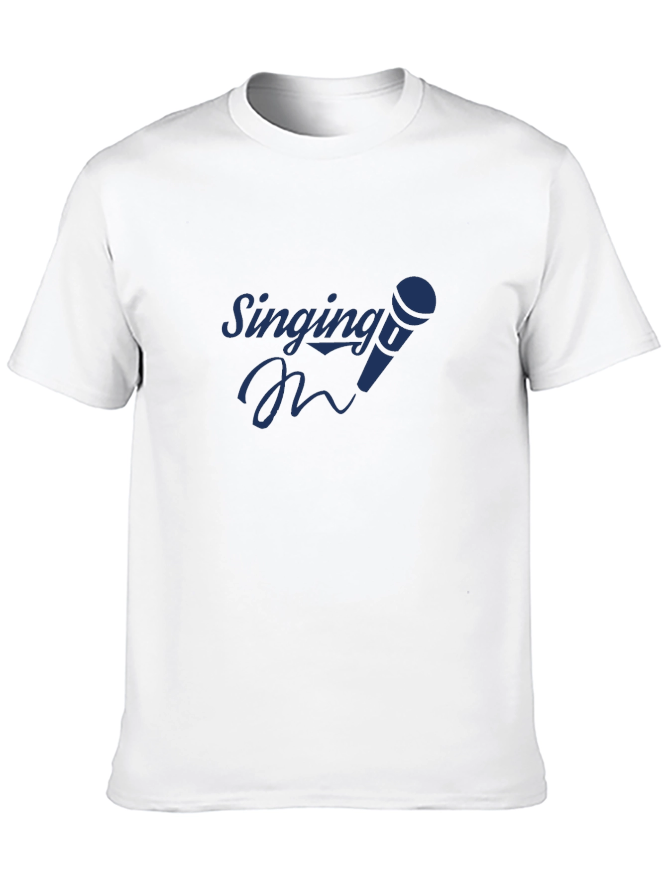 Singing Mic Graphic Tee - Black Cotton