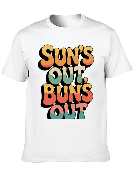Suns Out Buns Out Retro Graphic Tee