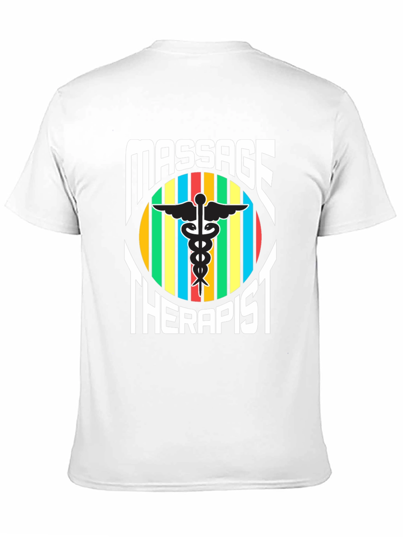 Massage Therapist T-Shirt - Caduceus Symbol
