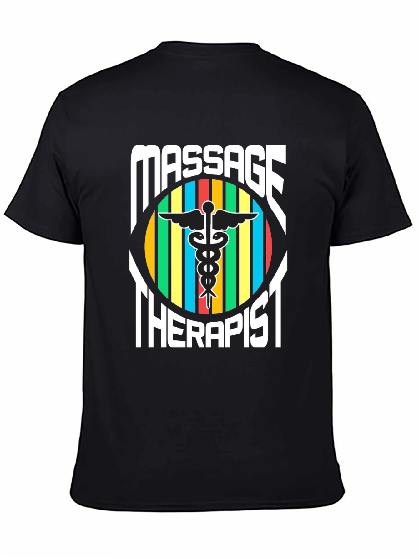 Massage Therapist T-Shirt - Caduceus Symbol