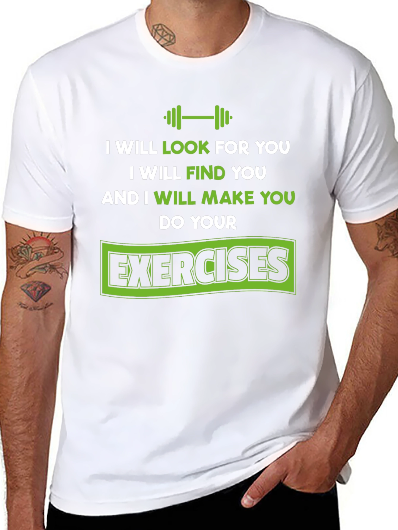 Motivational Workout T-Shirt - Do Your Exercises