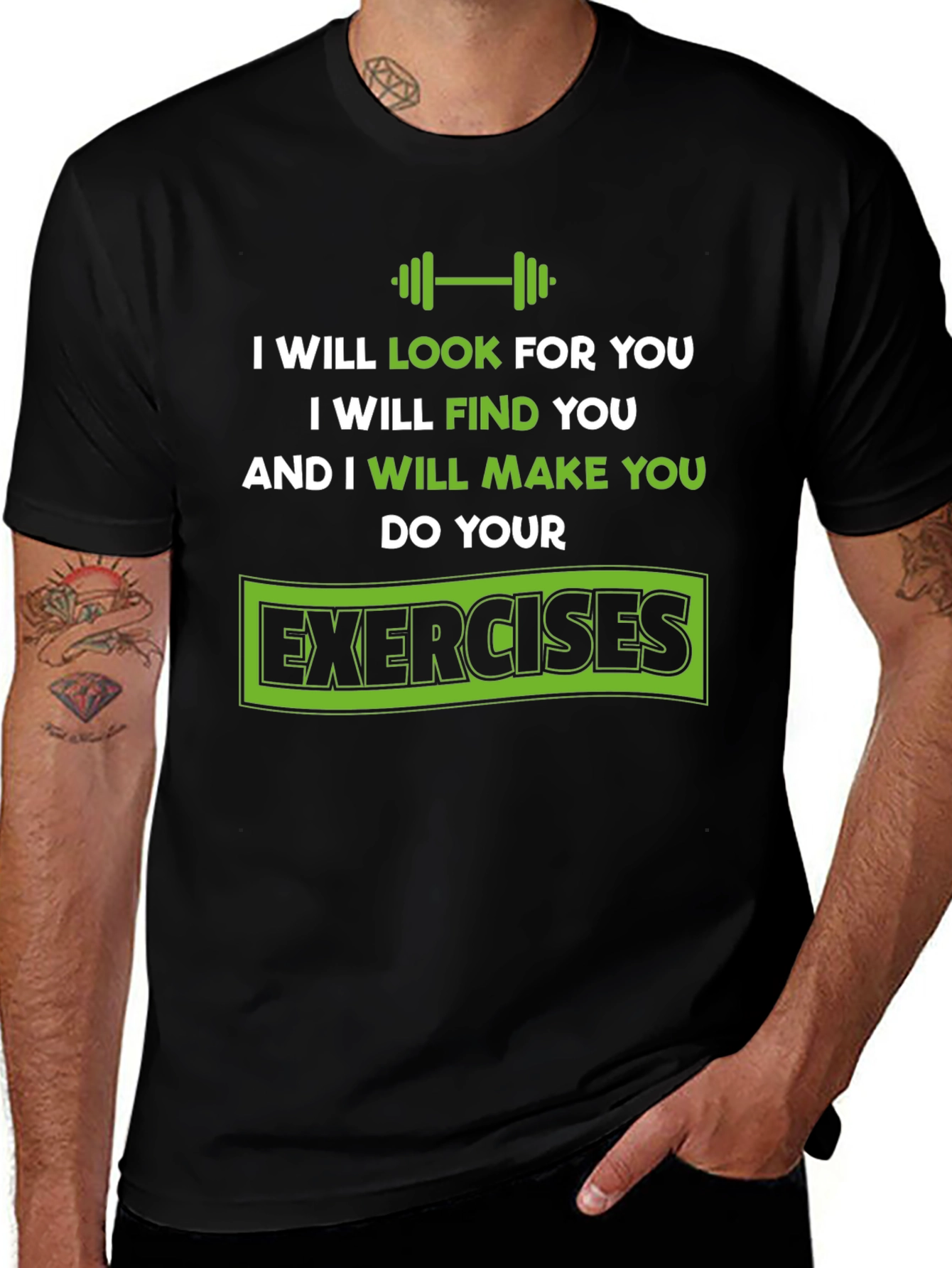 Motivational Workout T-Shirt - Do Your Exercises