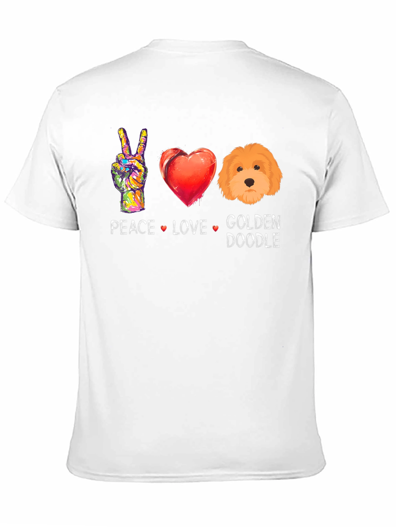Peace Love Golden Doodle T-Shirt