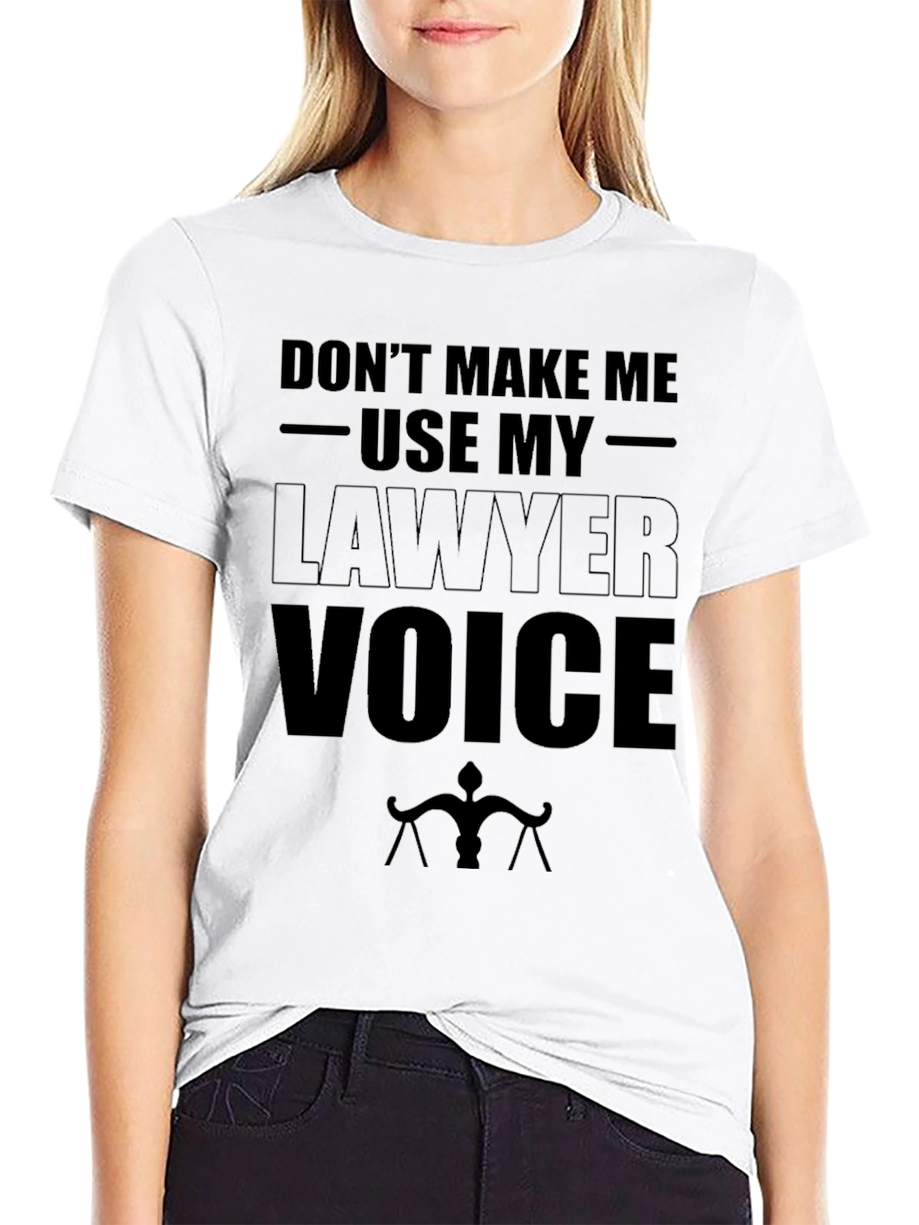 Lawyer Voice T-Shirt - Funny Attorney Gift