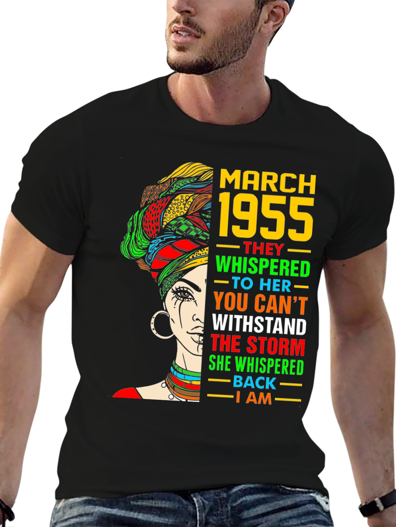 March 1955 Queen T-Shirt - Empowering Birthday Tee