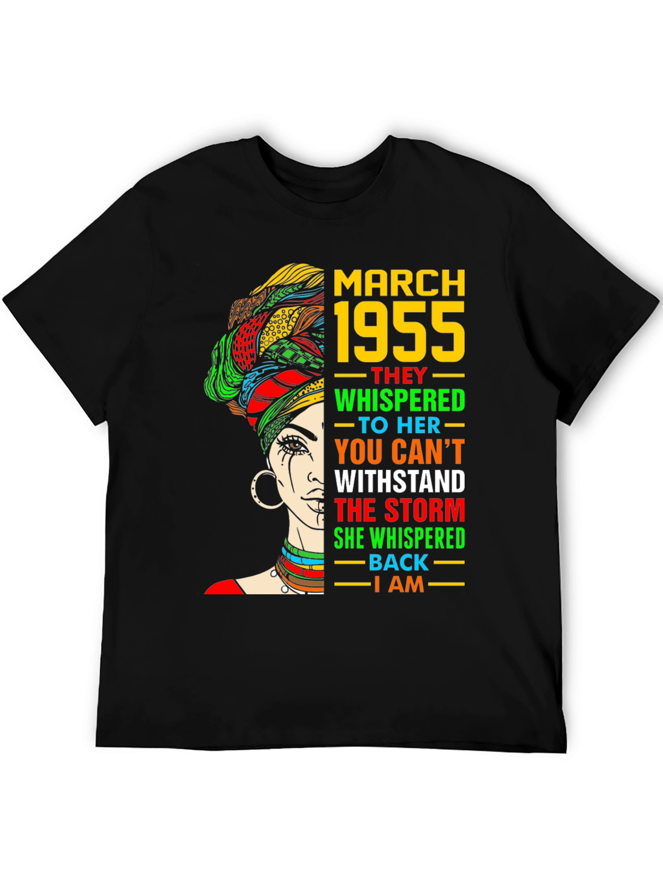 March 1955 Queen T-Shirt - Empowering Birthday Tee