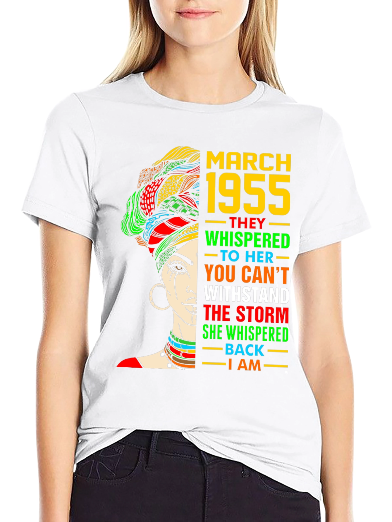 March 1955 Queen T-Shirt - Empowering Birthday Tee