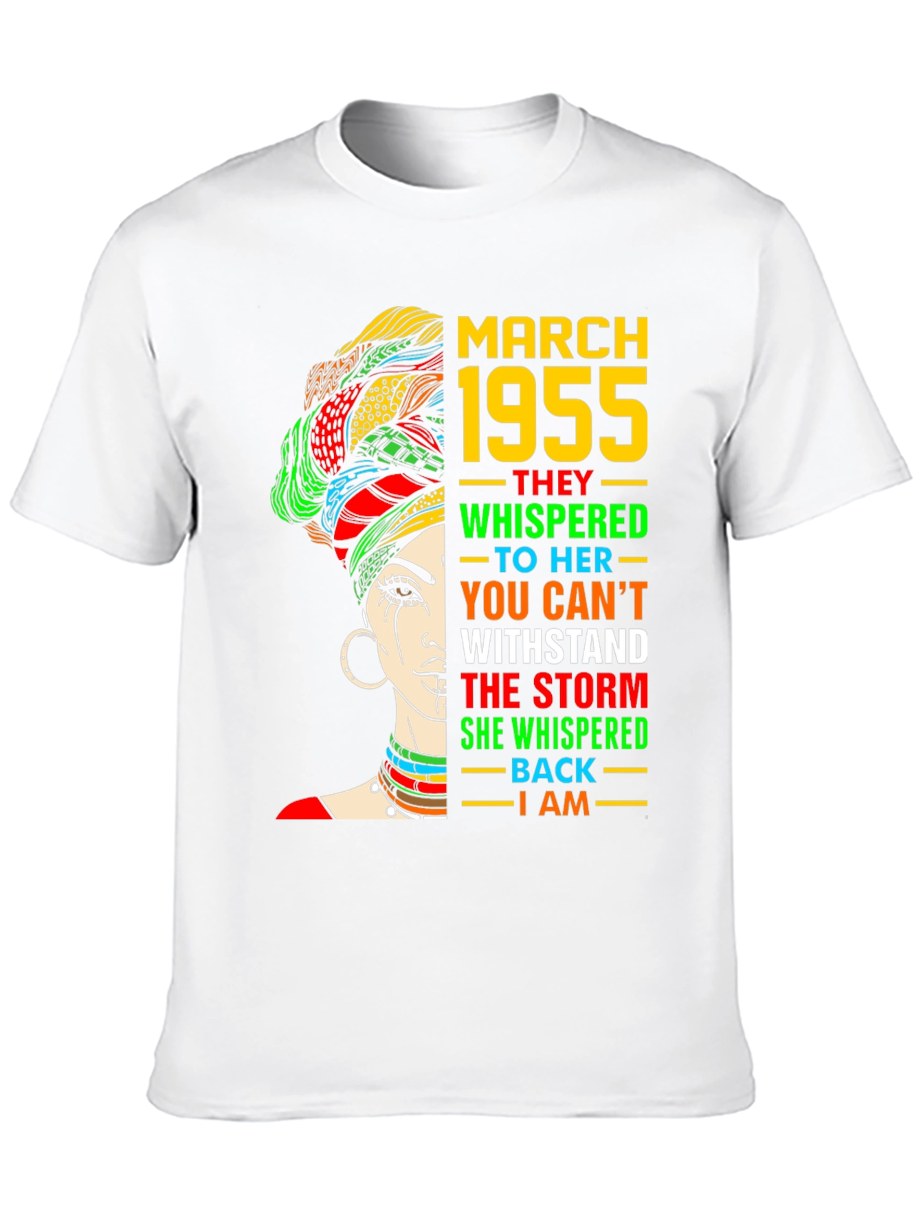 March 1955 Queen T-Shirt - Empowering Birthday Tee