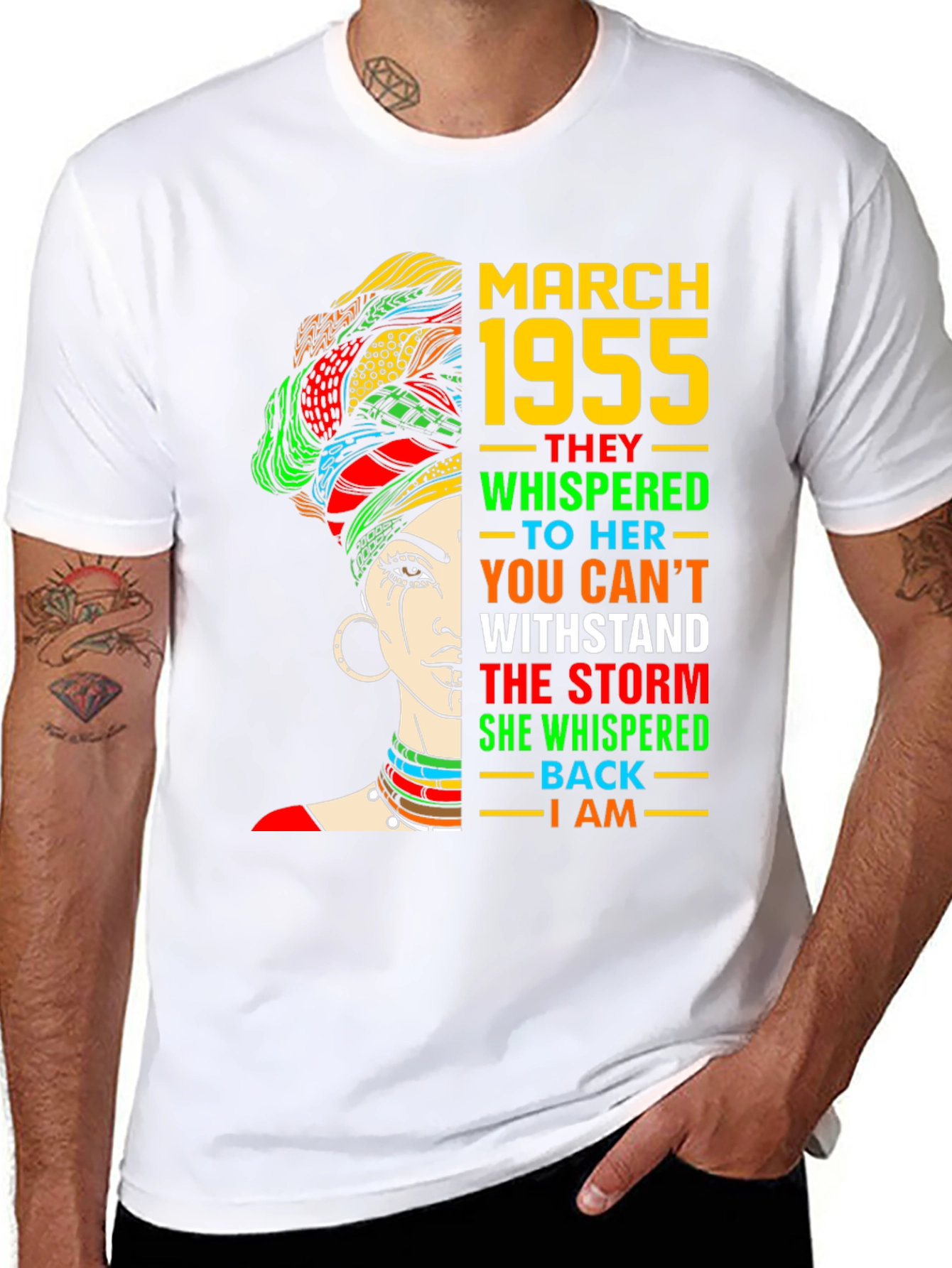 March 1955 Queen T-Shirt - Empowering Birthday Tee