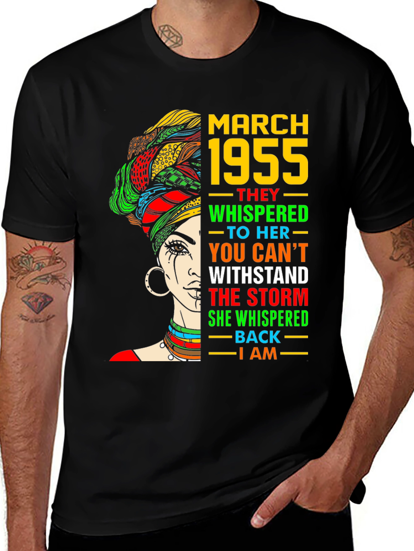 March 1955 Queen T-Shirt - Empowering Birthday Tee