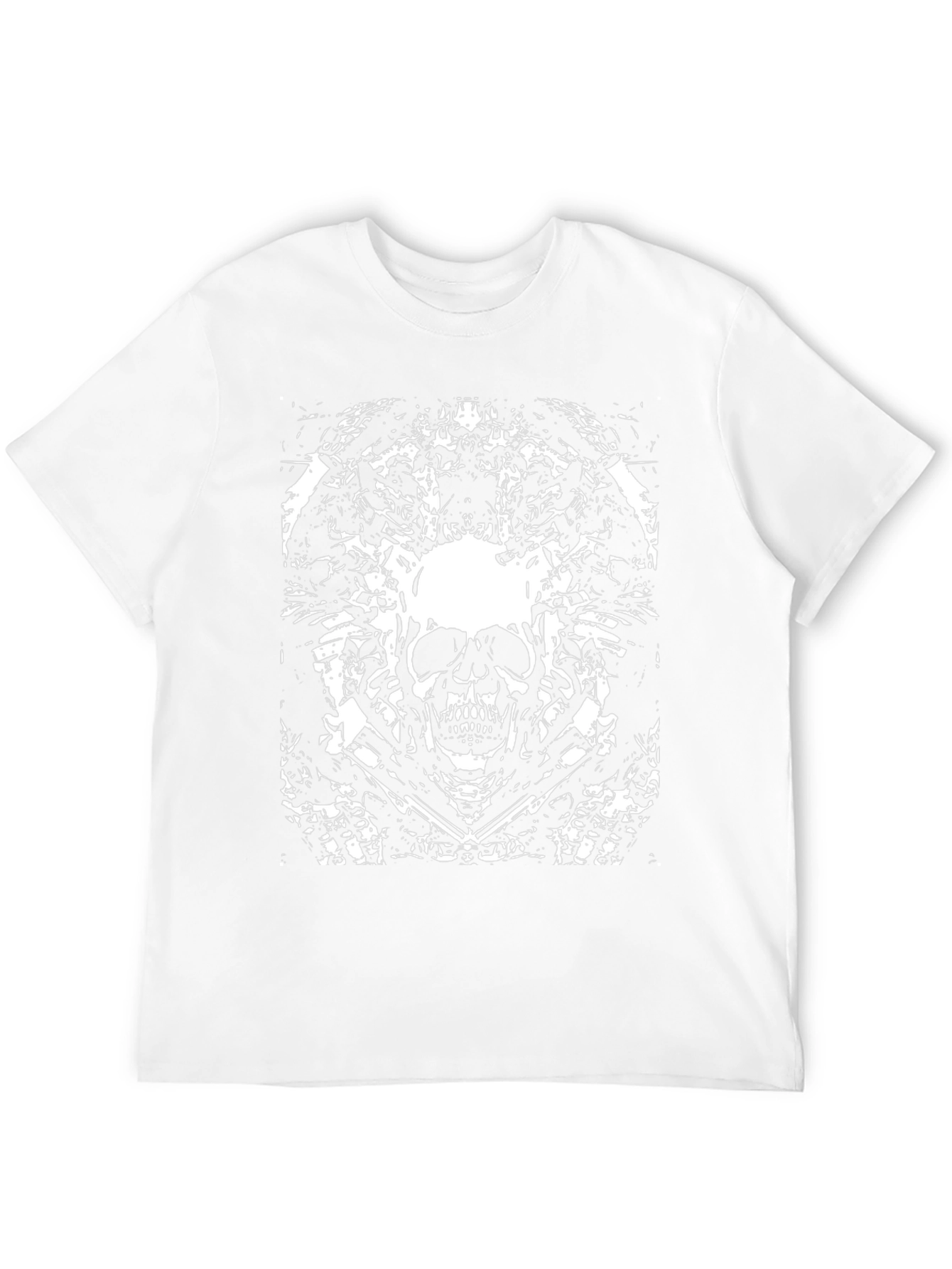 Skull Graphic Print Black T-Shirt