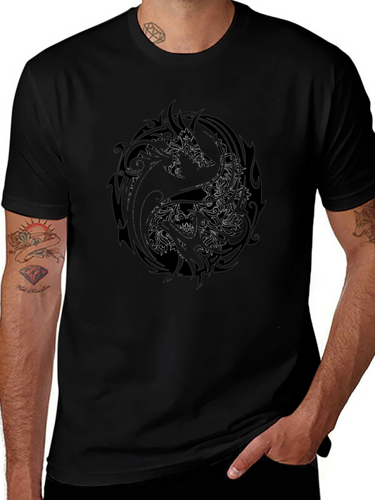 Yin Yang Dragon Graphic Tee