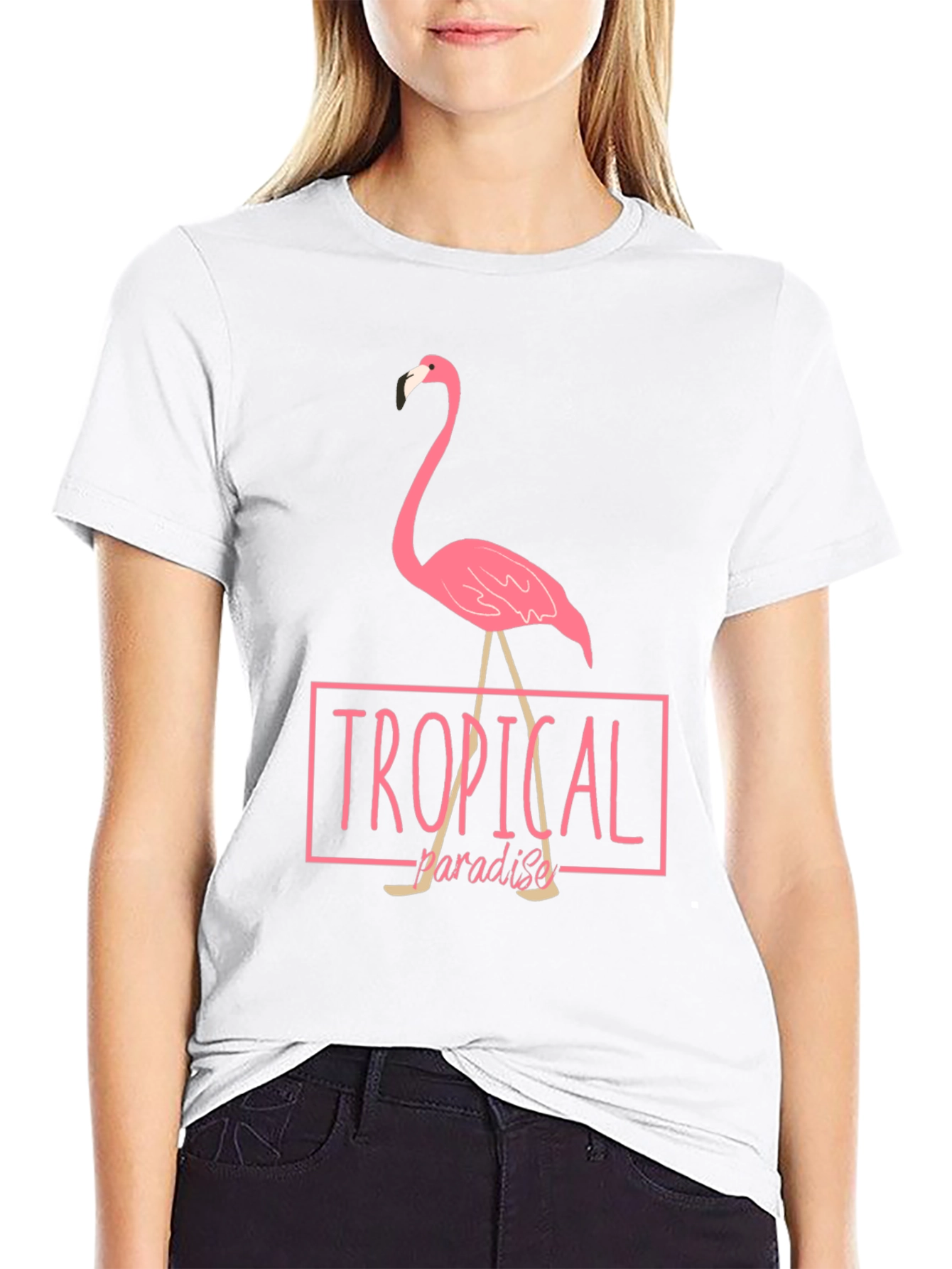 Tropical Paradise Flamingo T-Shirt