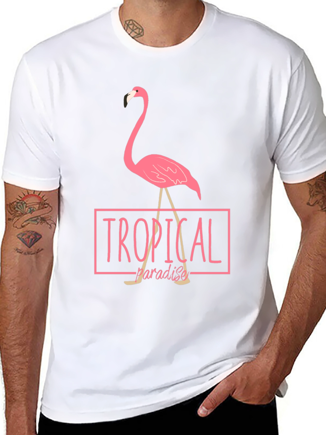 Tropical Paradise Flamingo T-Shirt