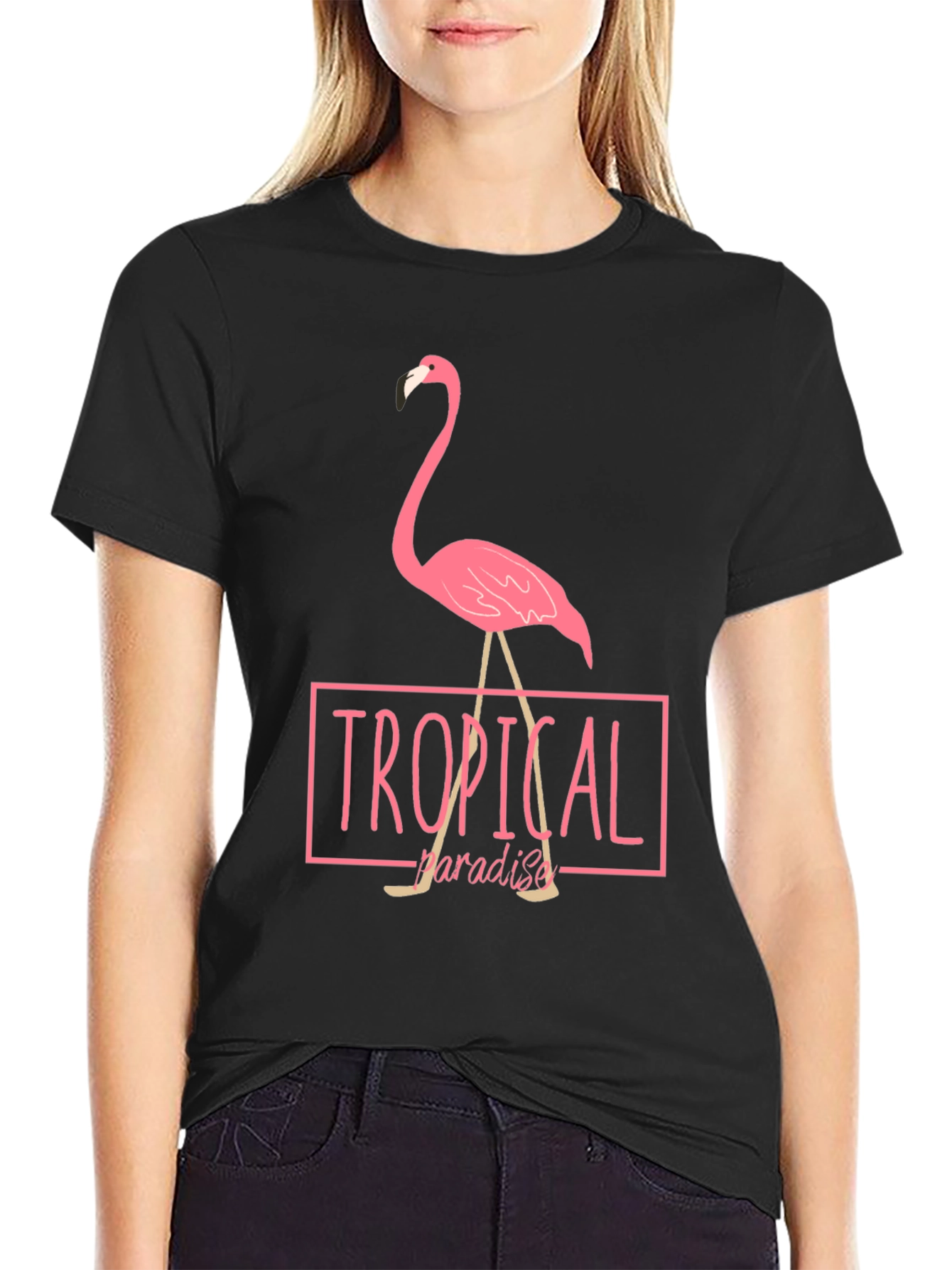 Tropical Paradise Flamingo T-Shirt