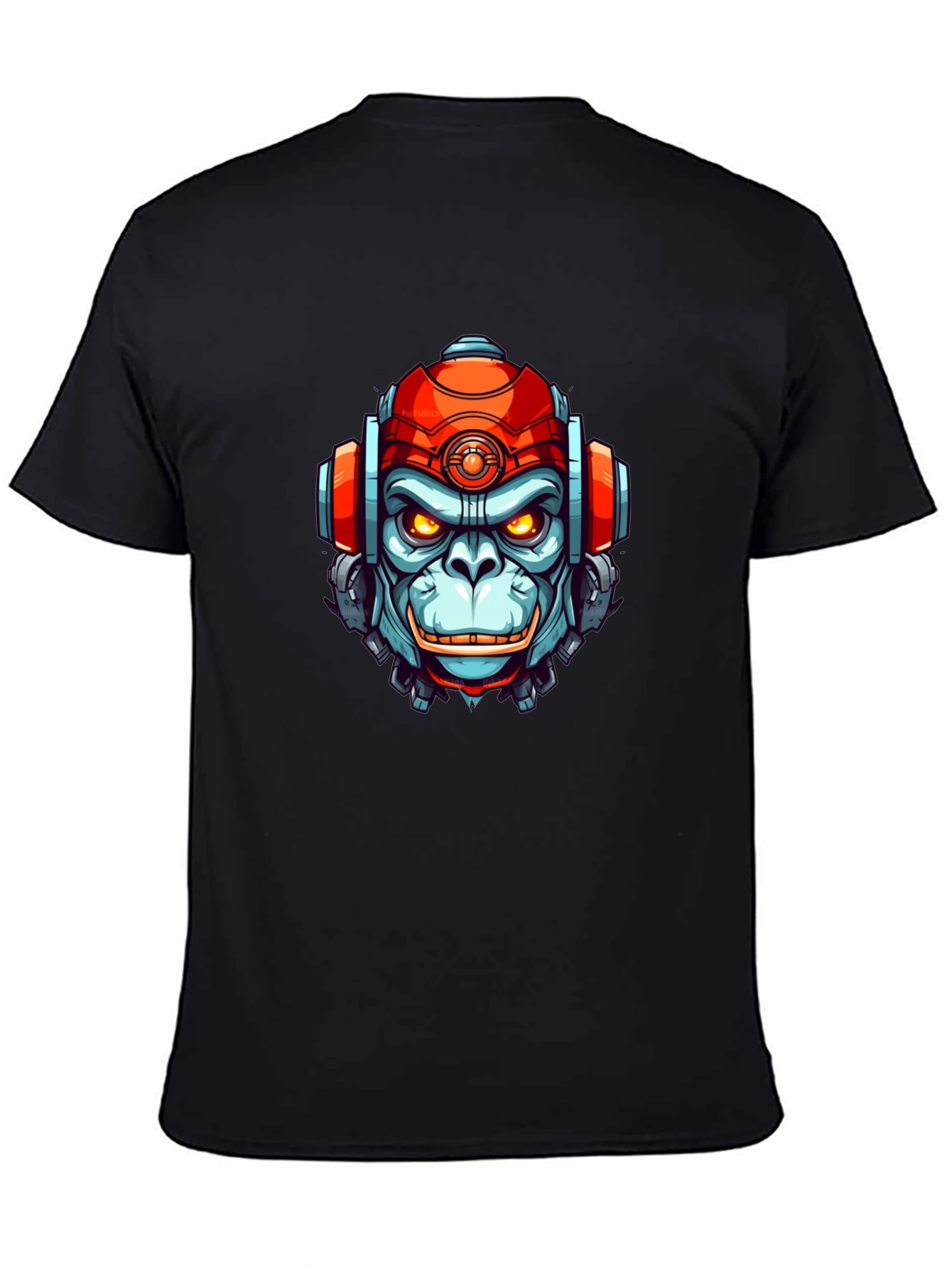 Cyber Ape Graphic Tee - Cool Robot Monkey Design